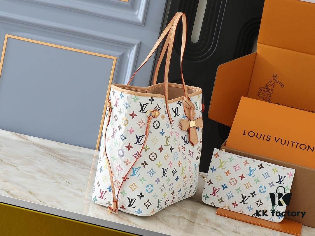 Upgraded Original M13675 M13271 M40995 This Medium Neverfull Bag is Part of Louis Vuitton x Takashi Murakami Re-Edition Collection