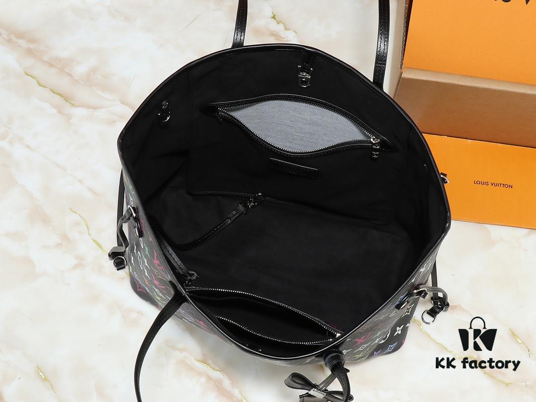 Upgraded Original M13675 M13271 M40995 This Medium Neverfull Bag from the Louis Vuitton x Takashi Murakami Re-Edition Collection