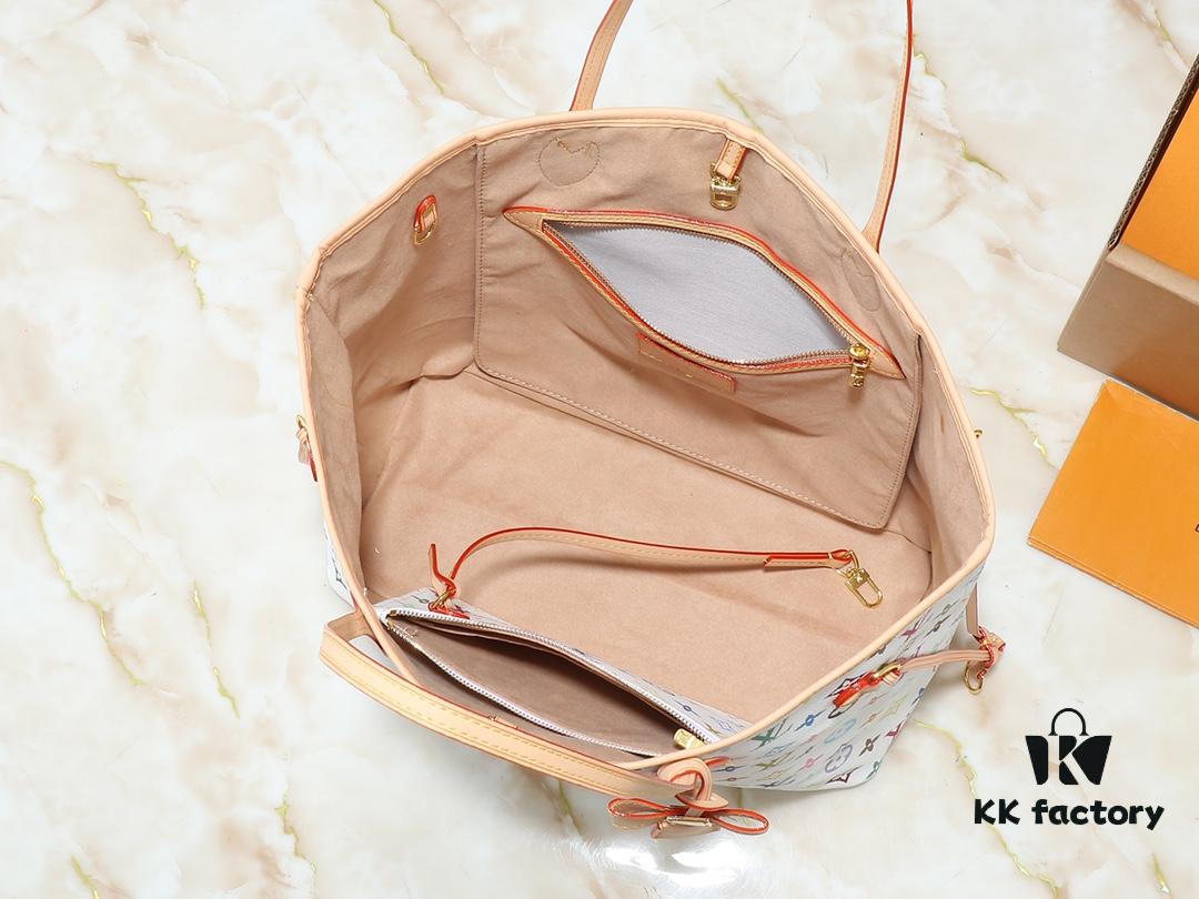 Upgraded Original M13675 M13271 M40995 This Medium Neverfull Bag is Part of Louis Vuitton x Takashi Murakami Re-Edition Collection