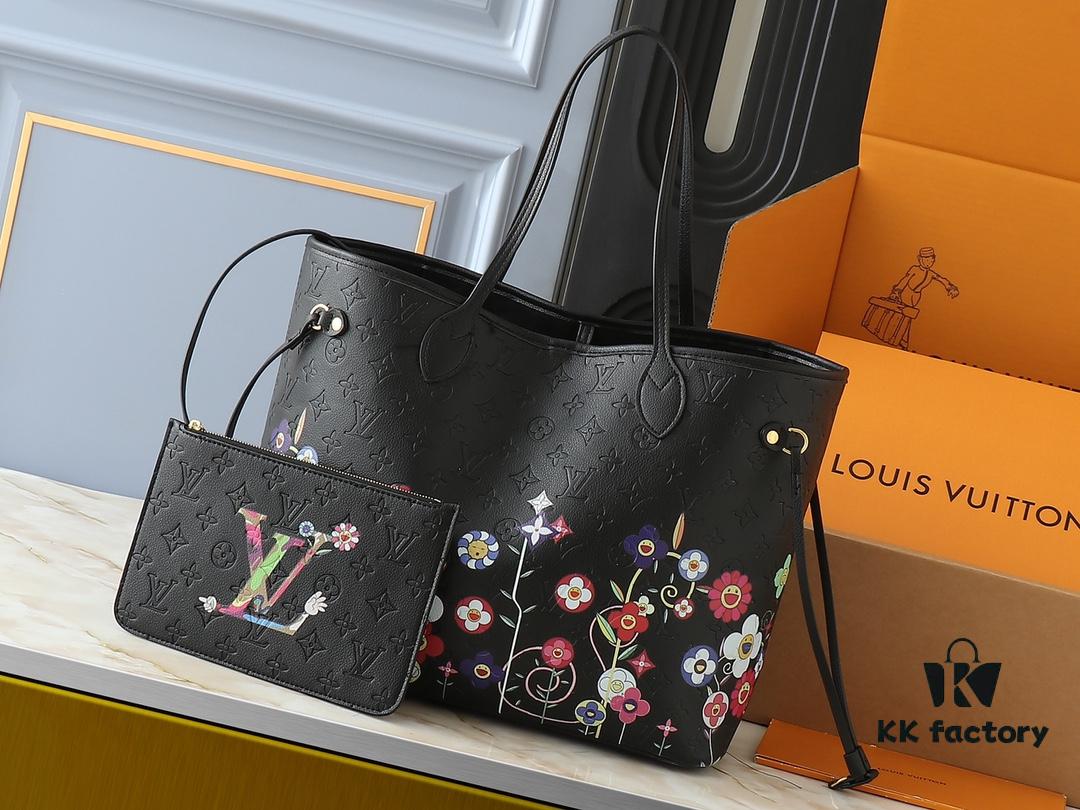 Upgraded Original M13675 M13271 M40995 This Medium Neverfull Bag from the Louis Vuitton x Takashi Murakami Re-Edition Collection