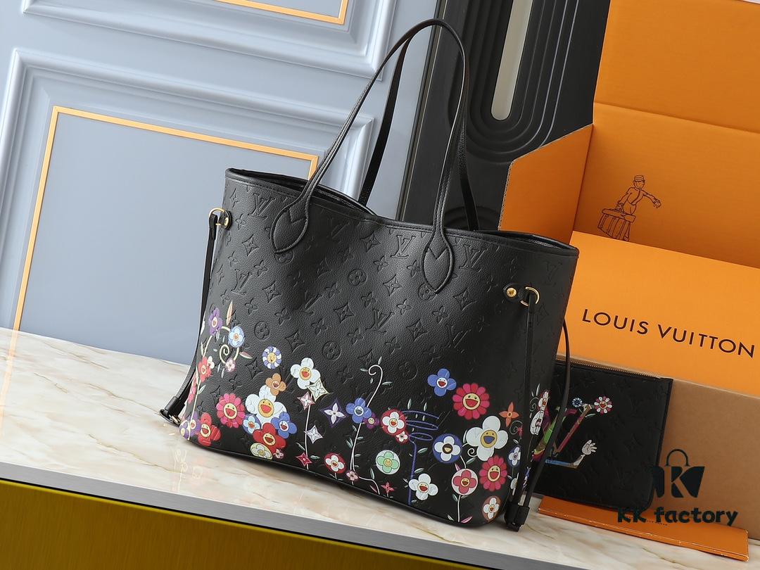 Upgraded Original M13675 M13271 M40995 This Medium Neverfull Bag from the Louis Vuitton x Takashi Murakami Re-Edition Collection