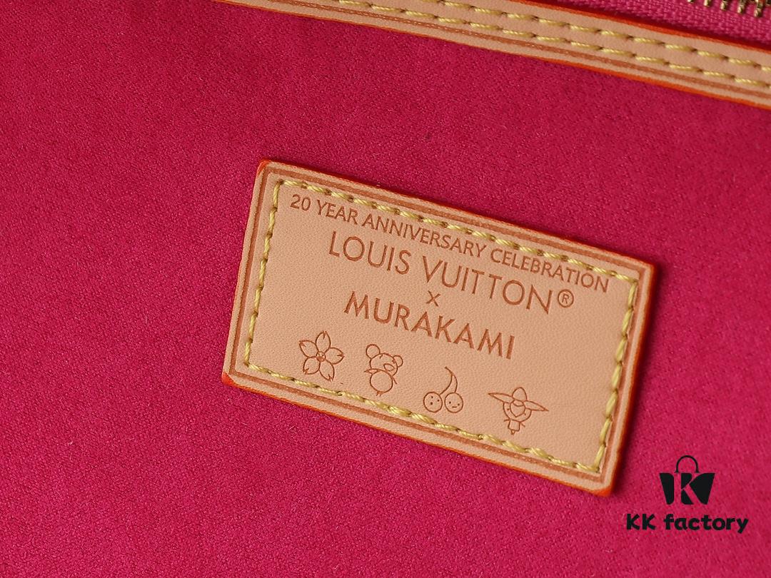 Upgraded Original M13675 M13271 M40995 This Medium Neverfull Bag from Louis Vuitton x Takashi Murakami Re-Edition Collection