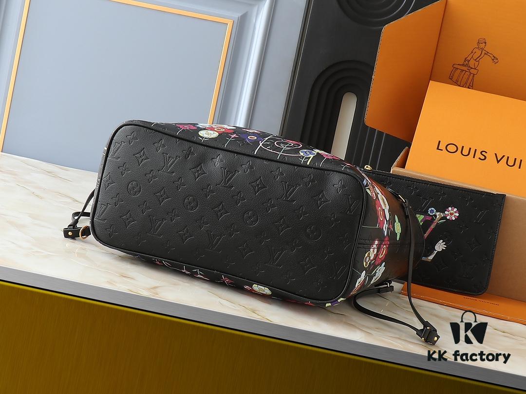 Upgraded Original M13675 M13271 M40995 This Medium Neverfull Bag from the Louis Vuitton x Takashi Murakami Re-Edition Collection