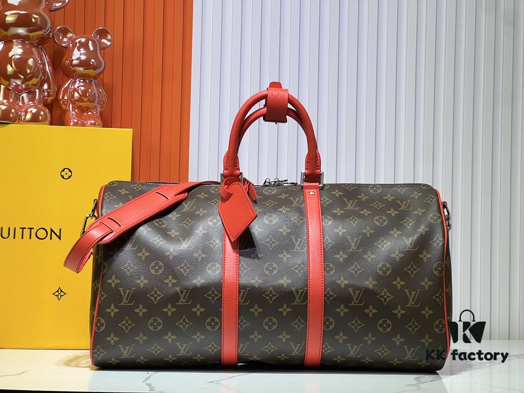 Authentic Item! Highly Acclaimed Keepall 455055 Travel Bag in 5 Colors (with Strap) – 40568 41418M41416 M41414, Three Sizes Restocked – Versatile Travel Duffel