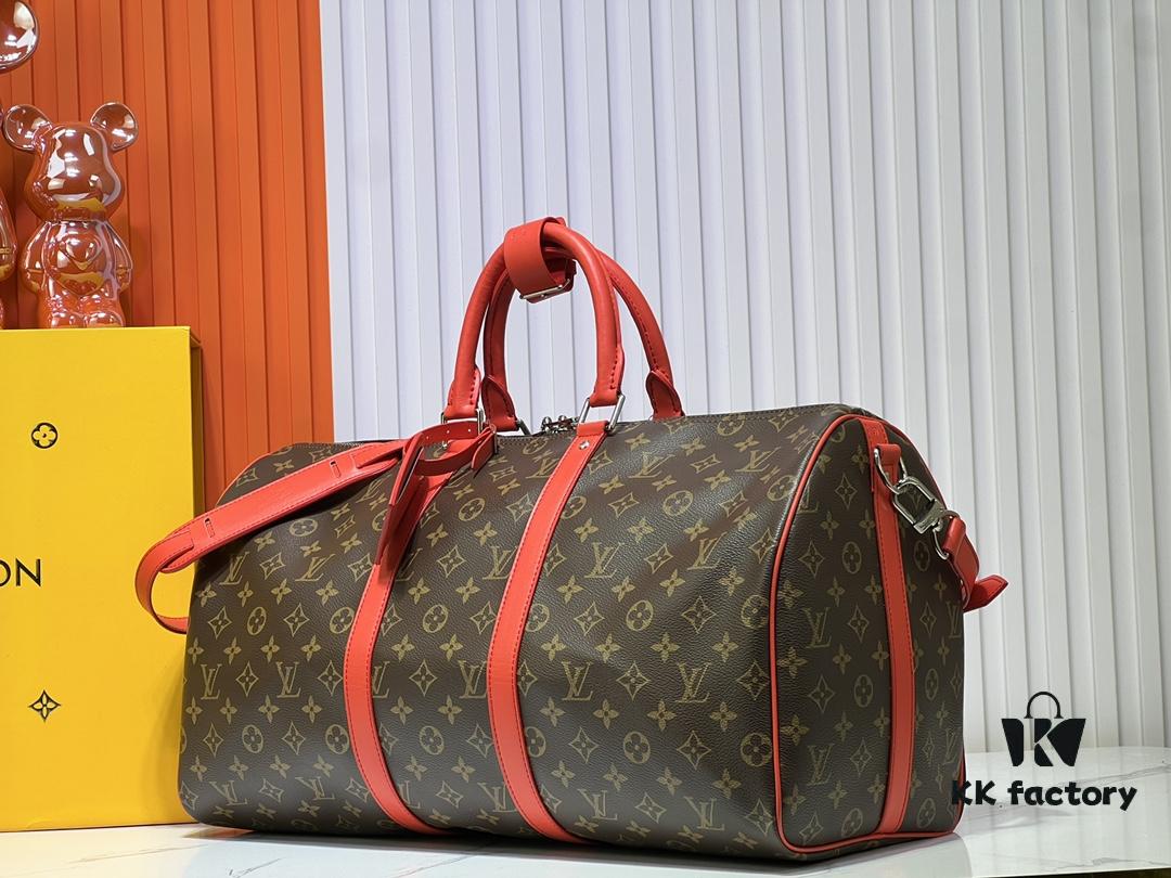 Authentic Item! Highly Acclaimed Keepall 455055 Travel Bag in 5 Colors (with Strap) – 40568 41418M41416 M41414, Three Sizes Restocked – Versatile Travel Duffel