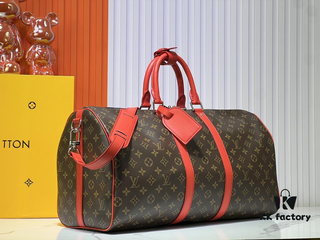 Authentic Item! Highly Acclaimed Keepall 455055 Travel Bag in 5 Colors (with Strap) – 40568 41418M41416 M41414, Three Sizes Restocked – Versatile Travel Duffel