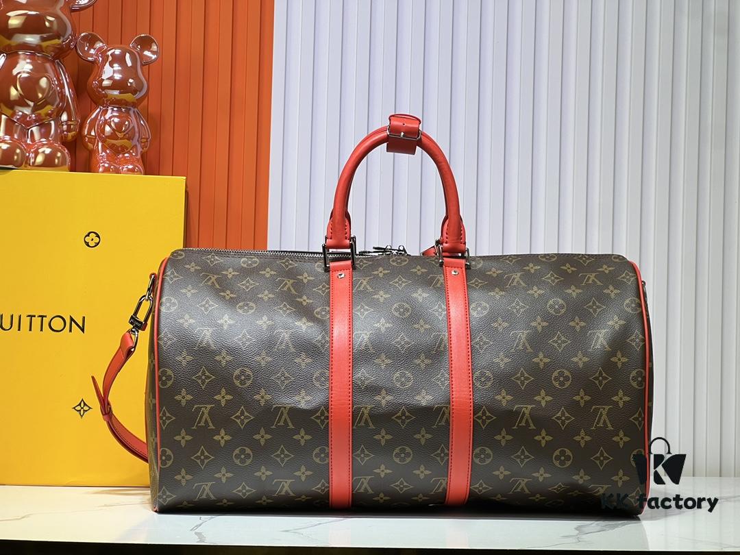 Authentic Item! Highly Acclaimed Keepall 455055 Travel Bag in 5 Colors (with Strap) – 40568 41418M41416 M41414, Three Sizes Restocked – Versatile Travel Duffel