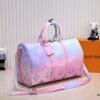 Louis Vuitton Classic Keepall 45 Travel Bag in Soft Pink Tones