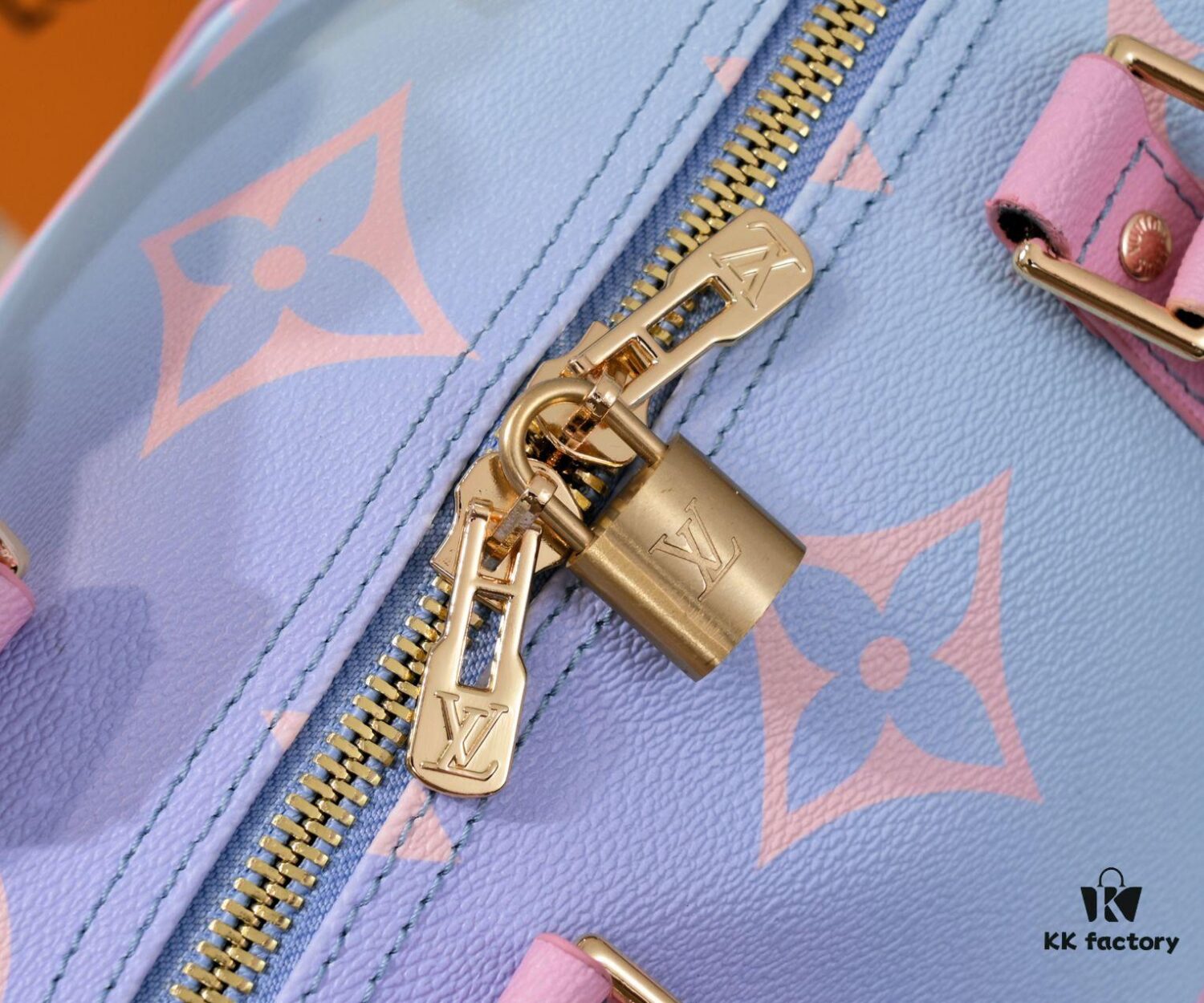 Louis Vuitton Classic Keepall 45 Travel Bag in Soft Pink Tones