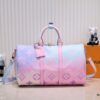 Louis Vuitton Classic Keepall 45 Travel Bag in Soft Pink Tones