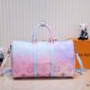 Louis Vuitton Classic Keepall 45 Travel Bag in Soft Pink Tones