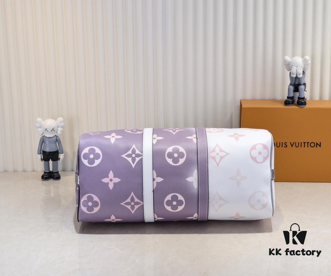 Louis Vuitton Classic Keepall 45 Travel Bag in Soft Pink Tones, Model No. 59943 41418