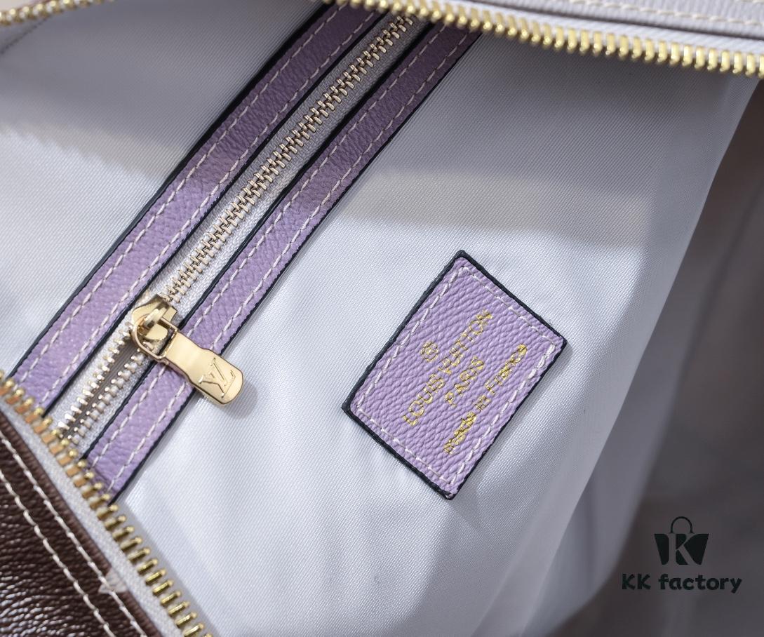 Louis Vuitton Classic Keepall 45 Travel Bag in Soft Pink Tones, Model No. 59943 41418