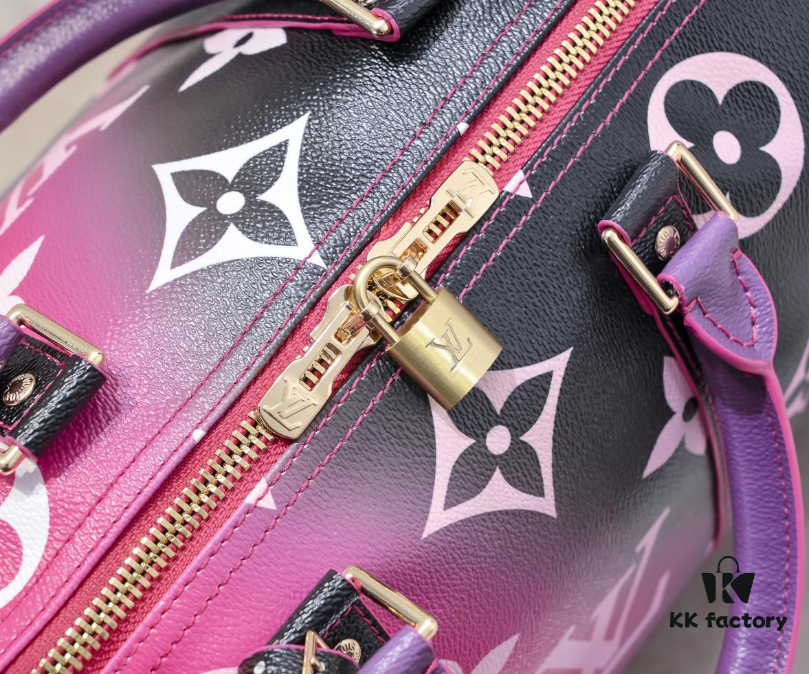 Louis Vuitton Classic Keepall 45 Travel Bag in Soft Pink Tones