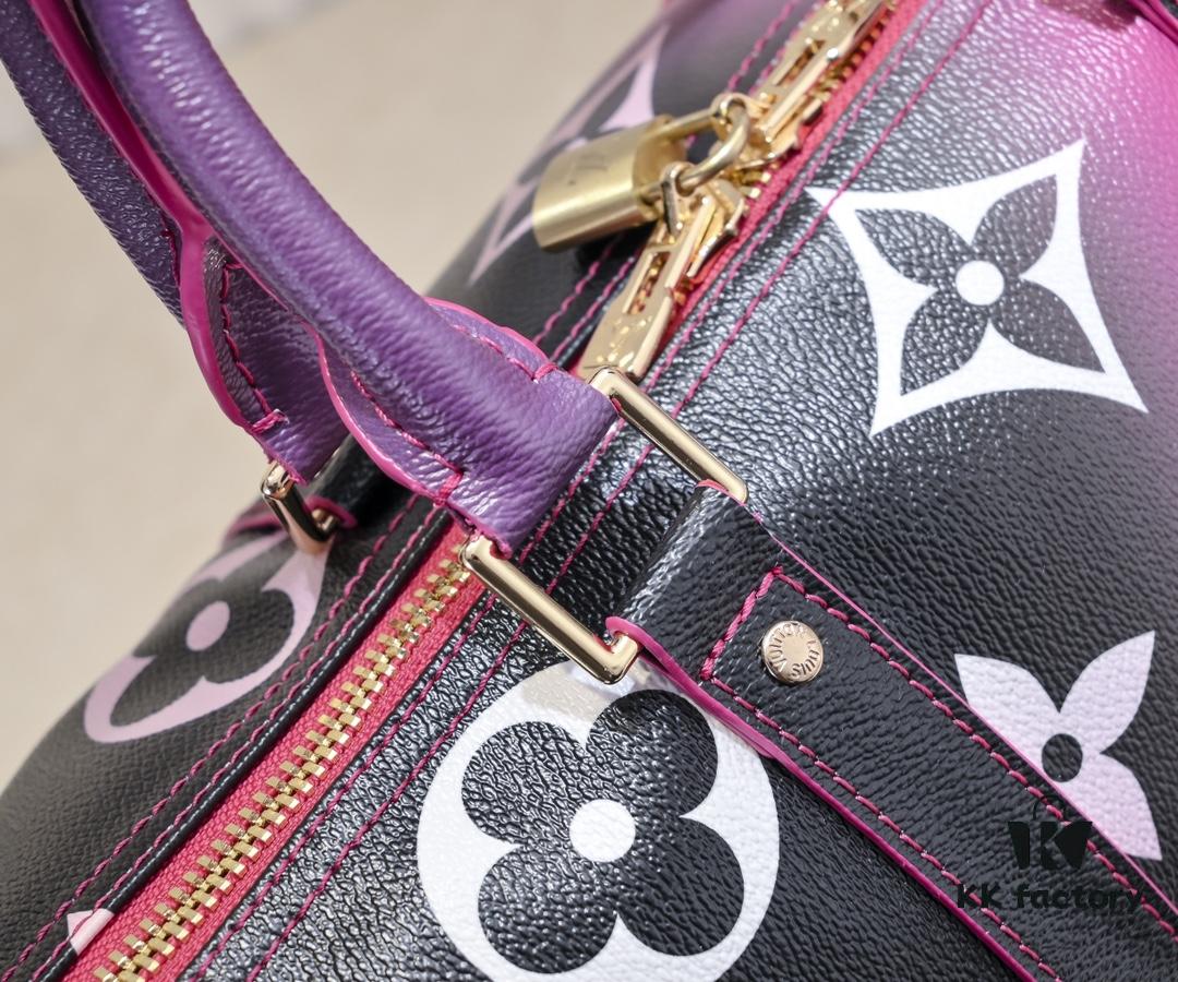 Louis Vuitton Classic Keepall 45 Travel Bag in Soft Pink Tones