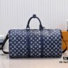 Exclusive Real Shot M24953 New Version Louis Vuitton Classic Keepall Travel Bag Embracing the Modern Edge of Monogram Shadow Leather