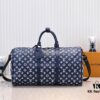 Exclusive Real Shot M24953 New Version Louis Vuitton Classic Keepall Travel Bag Embracing the Modern Edge of Monogram Shadow Leather
