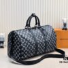Exclusive In-Stock M24953 41416 New Version Louis Vuitton Classic Keepall Travel Bag Unveils Modern Charm of Monogram Shadow Leather