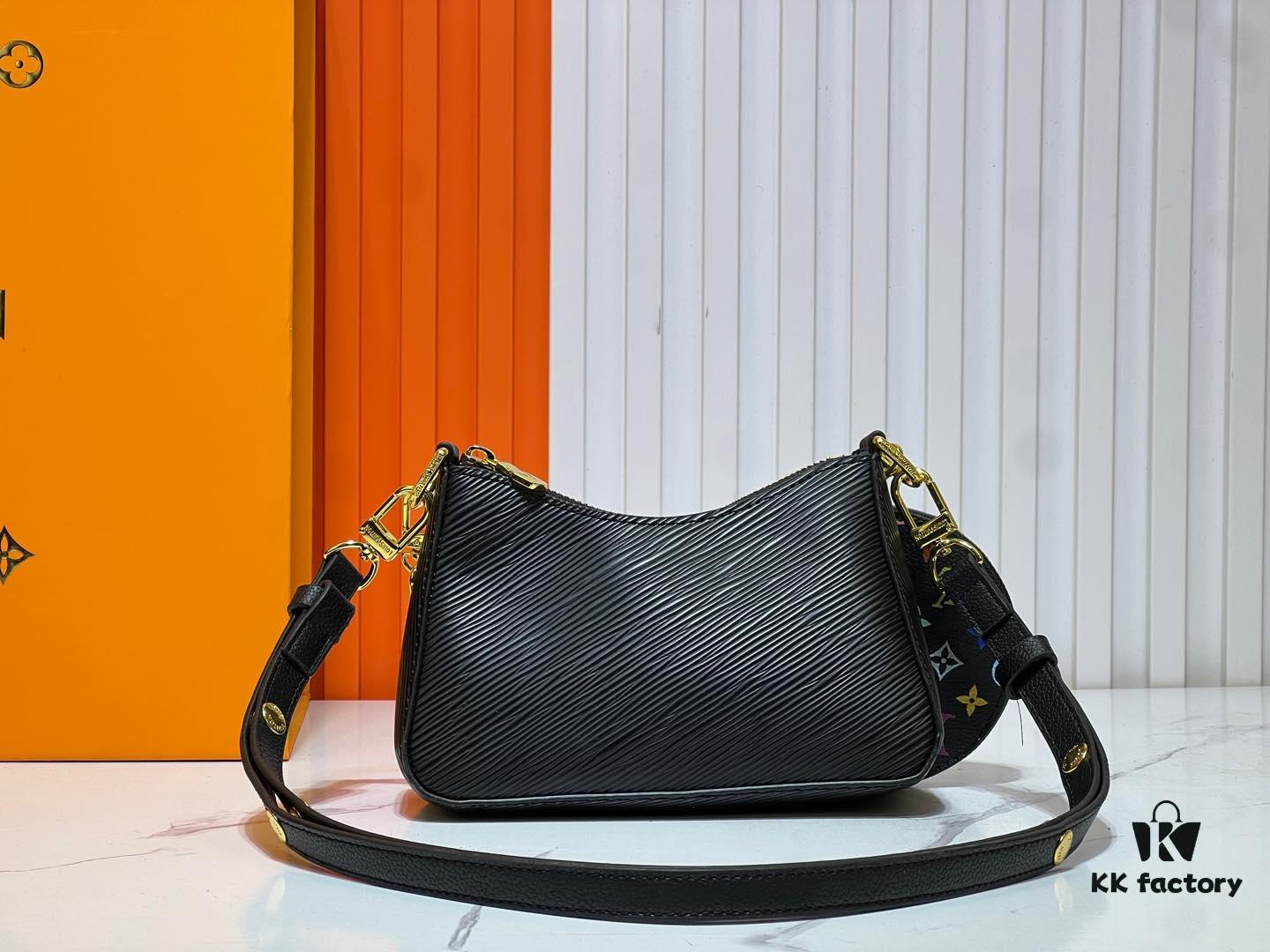 M13099 Marellini Handbag crafted from textured Epi leather with a compact silhouette and ample space for daily essentials like a smartphone