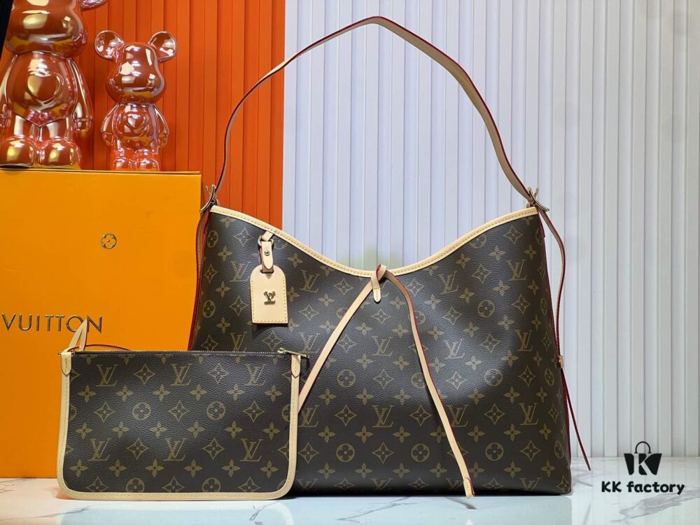 M46197 Reversible Leather Louis Vuitton CarryAll Medium Bag