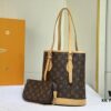 Vintage Yellow Skin High-Quality Original Style Louis Vuitton LV New Women's Shoulder Bag, Drum Bag M42238, Mother-and-Child Bag Design, Practical and Premium Craftsmanship, 23*26*16cm