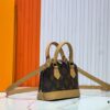 Upgraded Original 【Louis Vuitton Alma Nano Shell Handbag】M82717 Monogram Coffee Check Mini Shell Bag Series