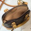 Upgraded Original 【Louis Vuitton Alma Nano Shell Handbag】M82717 Monogram Coffee Check Mini Shell Bag Series