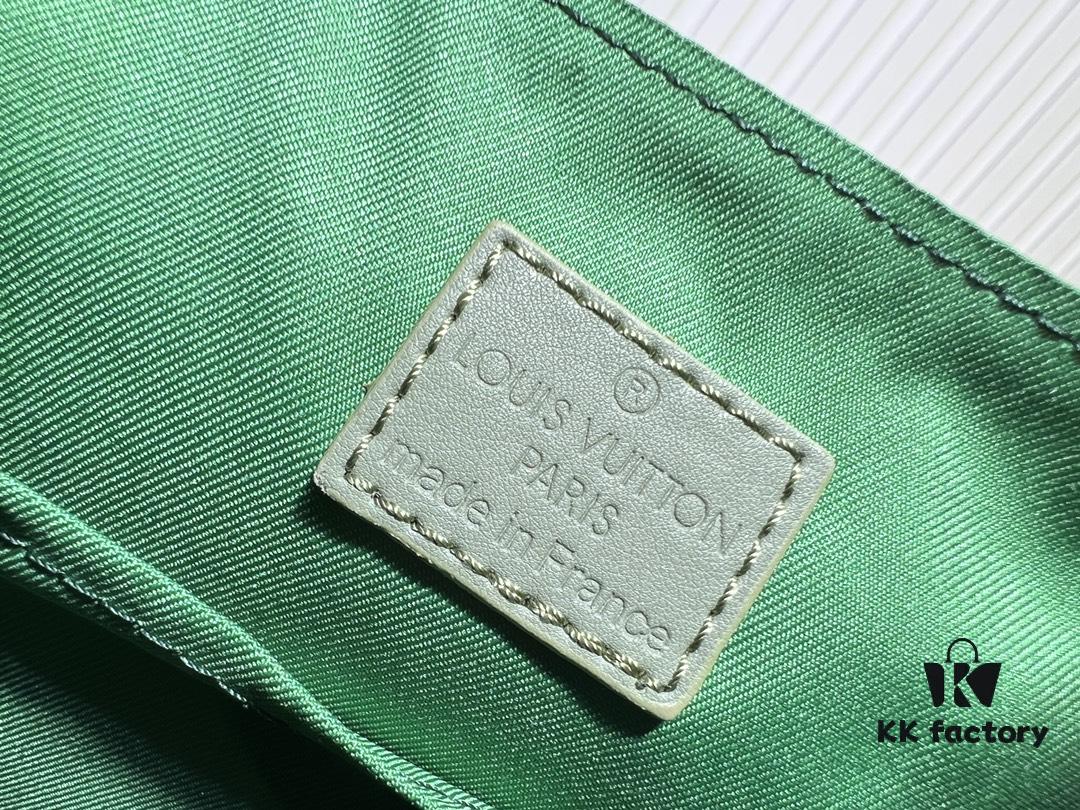 Upgraded M11593 M46255 Gradient Green Blue Exclusive Men's Free Shipping Messenger Bag District Small Messenger Bag