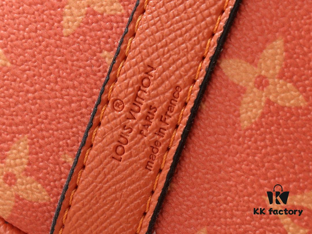 Upgraded Original N100105 Checkered Green M20900, M46271 Black Floral, M31044 Orange, M11542 Classic Monogram, M24849 Monogram Multicolored Dahlia - Keepall 25