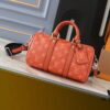 Upgraded Original N100105 Checkered Green M20900, M46271 Black Floral, M31044 Orange, M11542 Classic Monogram, M24849 Monogram Multicolored Dahlia - Keepall 25