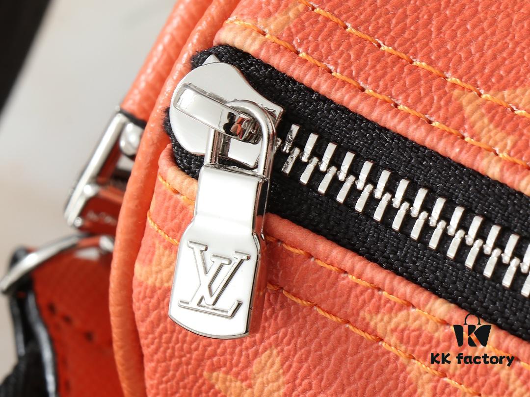 Upgraded Original N100105 Checkered Green M20900, M46271 Black Floral, M31044 Orange, M11542 Classic Monogram, M24849 Monogram Multicolored Dahlia - Keepall 25