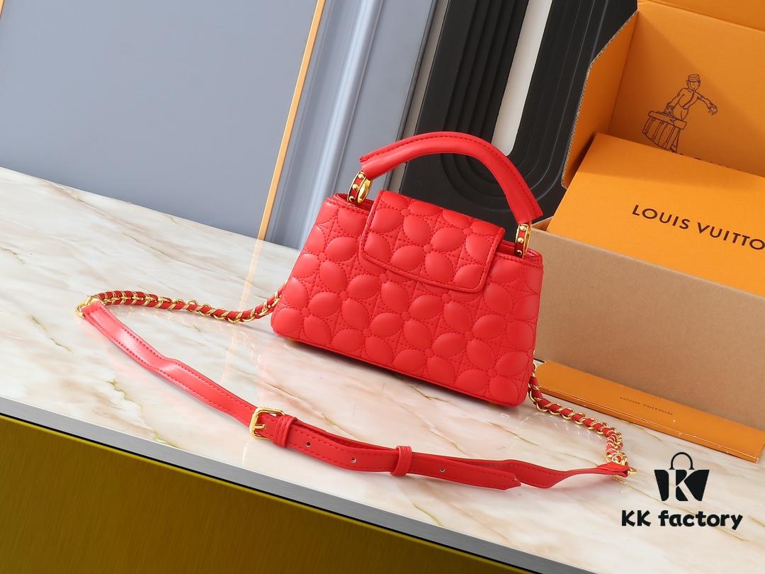 Upgraded Original M23998 M239990 Monogram Embroidered Floral Capucines Mini Bag