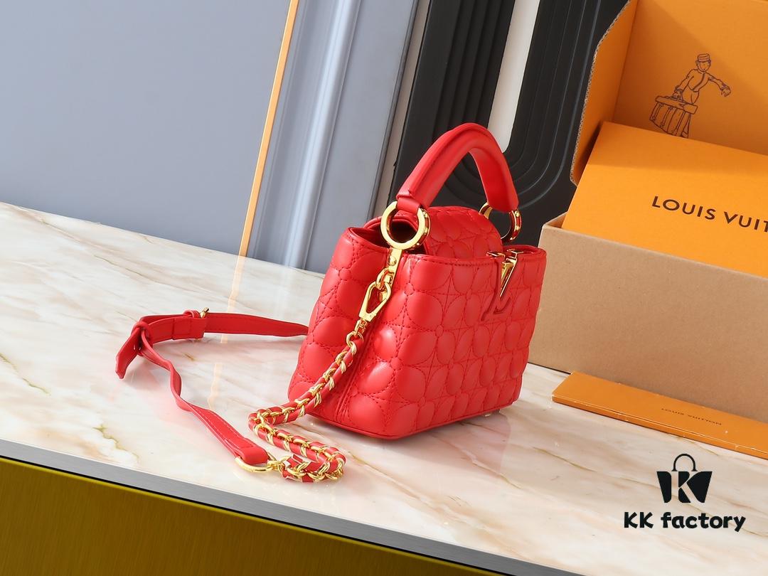 Upgraded Original M23998 M239990 Monogram Embroidered Floral Capucines Mini Bag