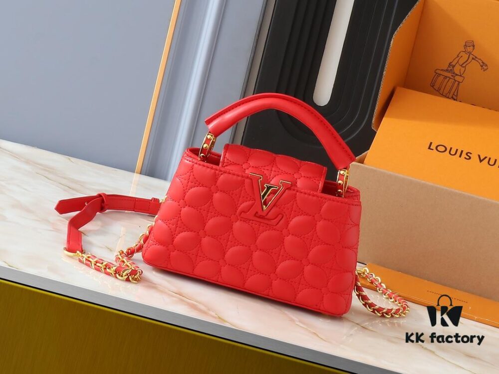 Upgraded Original M23998 M239990 Monogram Embroidered Floral Capucines Mini Bag