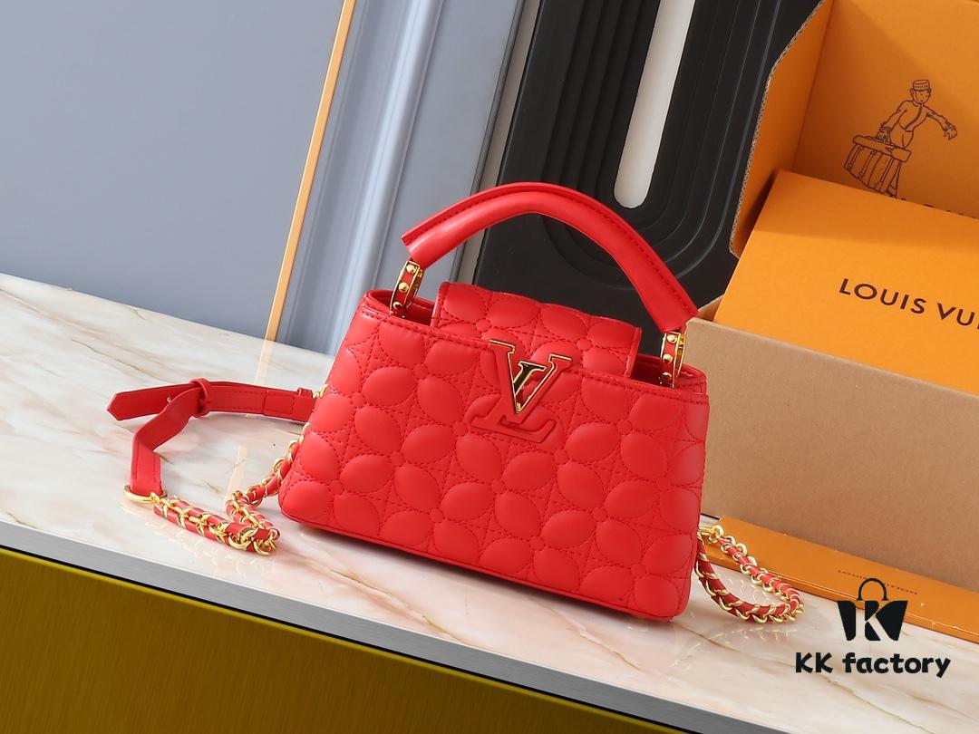 Upgraded Original M23998 M239990 Monogram Embroidered Floral Capucines Mini Bag