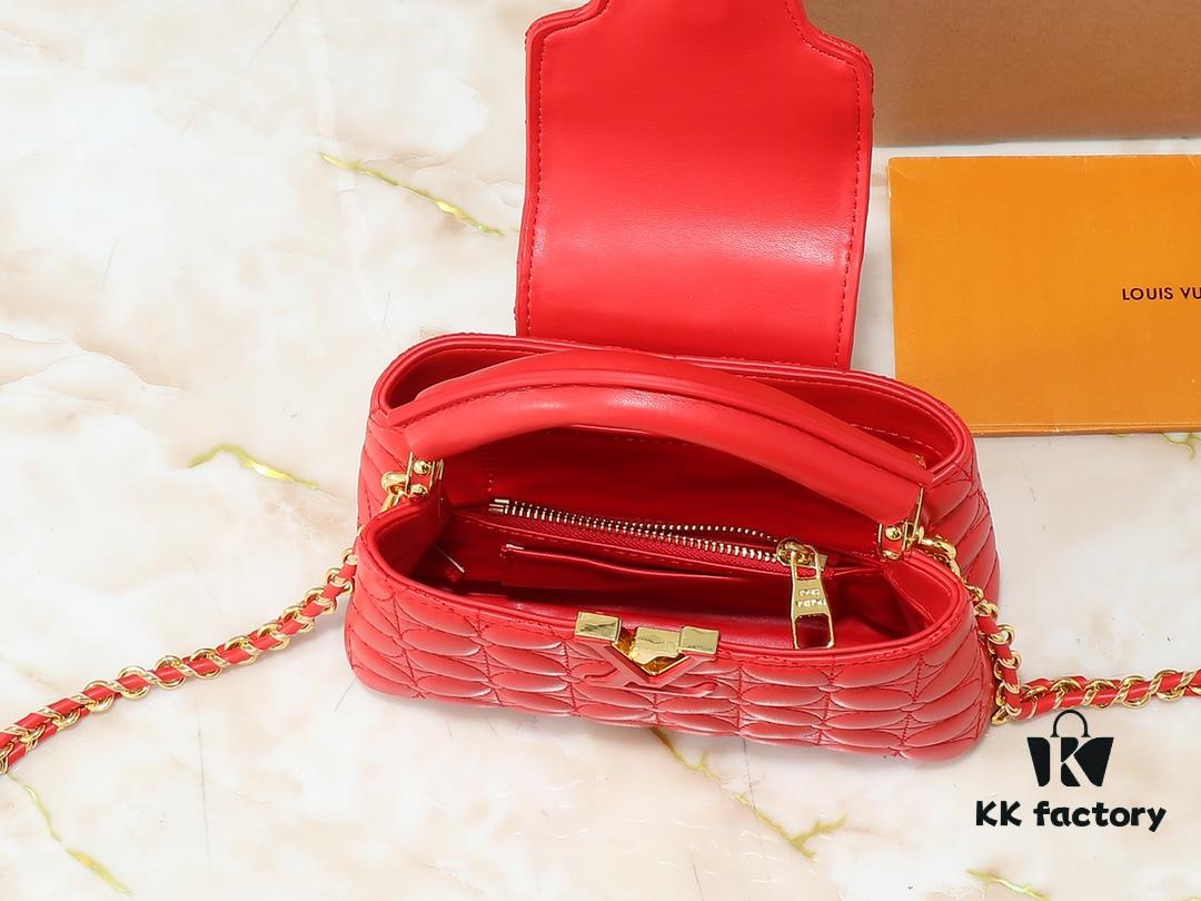 Upgraded Original M23998 M239990 Monogram Embroidered Floral Capucines Mini Bag