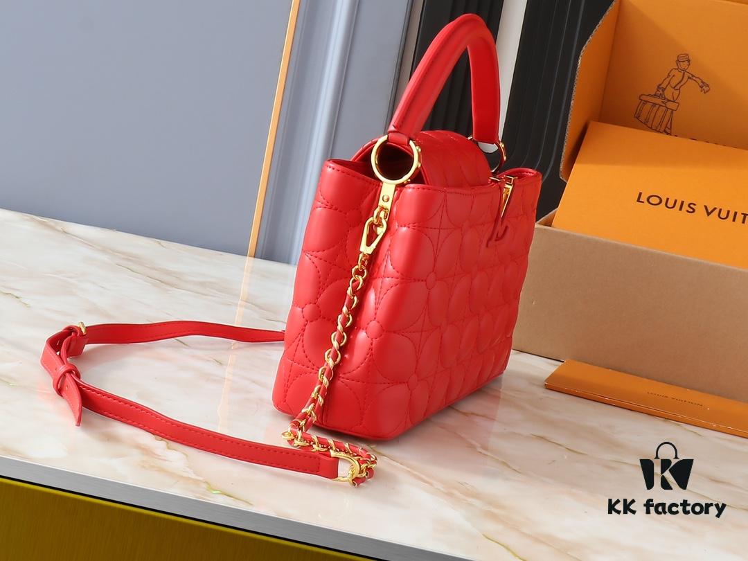 Upgraded Original M23999 M23998 Monogram Embroidered Floral Capucines BB Handbag