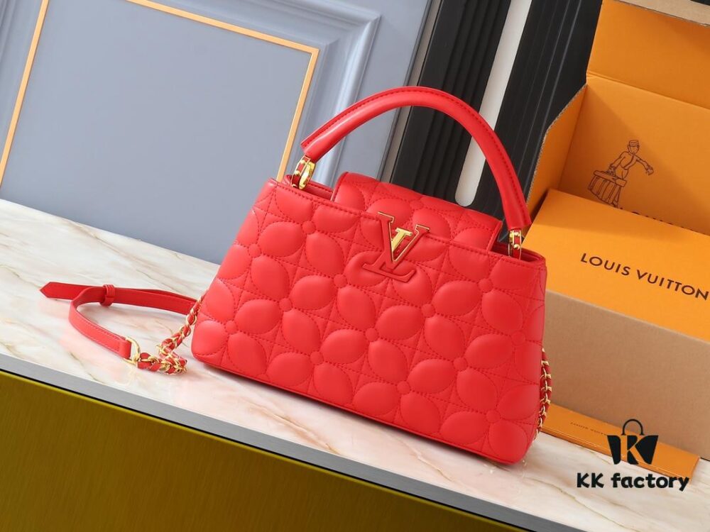 Upgraded Original M23999 M23998 Monogram Embroidered Floral Capucines BB Handbag