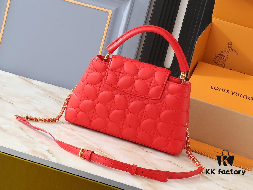 Upgraded Original M23999 M23998 Monogram Embroidered Floral Capucines BB Handbag