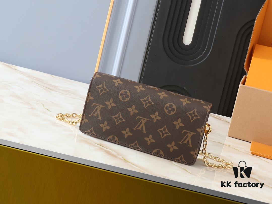 Upgraded Original Version [M82509 Monogram] Lily Wallet on Chain