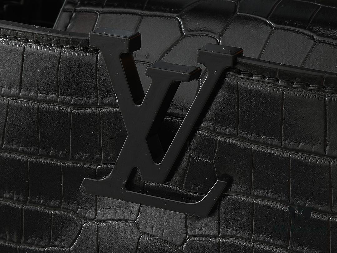 Upgraded Original M23957 M23958 Crocodile-Texture Capucines Mini Bag