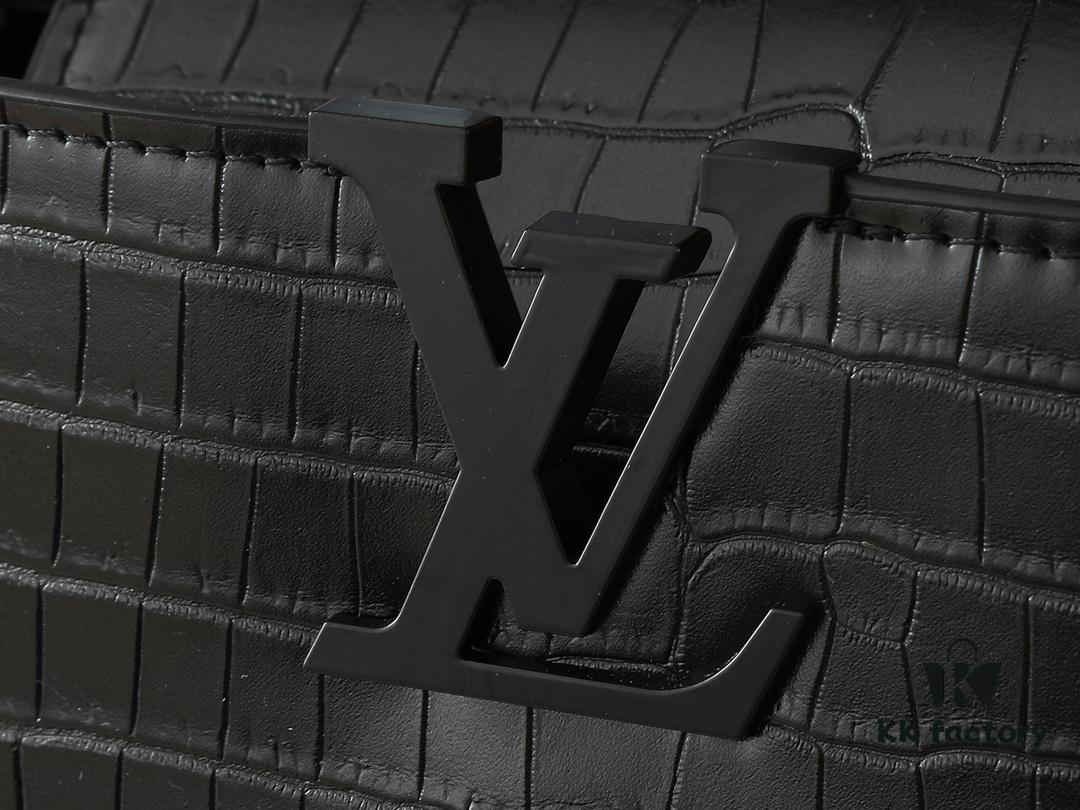 Upgraded Original M23958 M23957 Crocodile Texture Capucines Medium Handbag