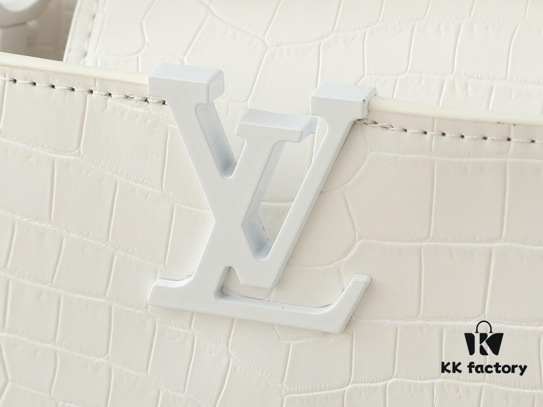 Upgraded Original M23957 M23958 Crocodile Texture Capucines Mini Bag