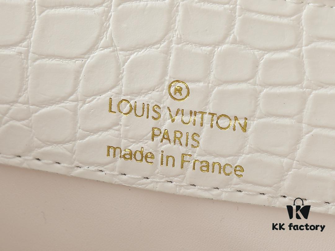 Upgraded Original M23958 M23957 Crocodile Texture Capucines Medium Handbag