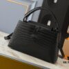 Upgraded Original M23958 M23957 Crocodile Texture Capucines Medium Handbag
