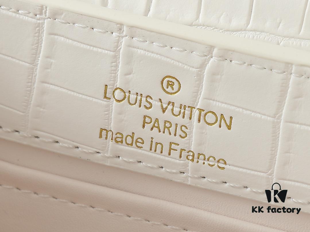 Upgraded Original M23957 M23958 Crocodile Texture Capucines Mini Bag