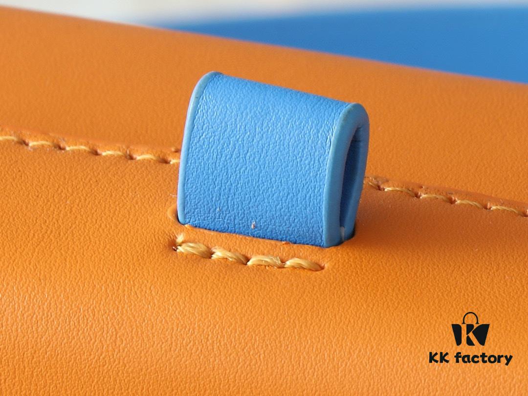 Upgraded Original M24455 Blue Green Yellow Medium-sized Shopper Handbag