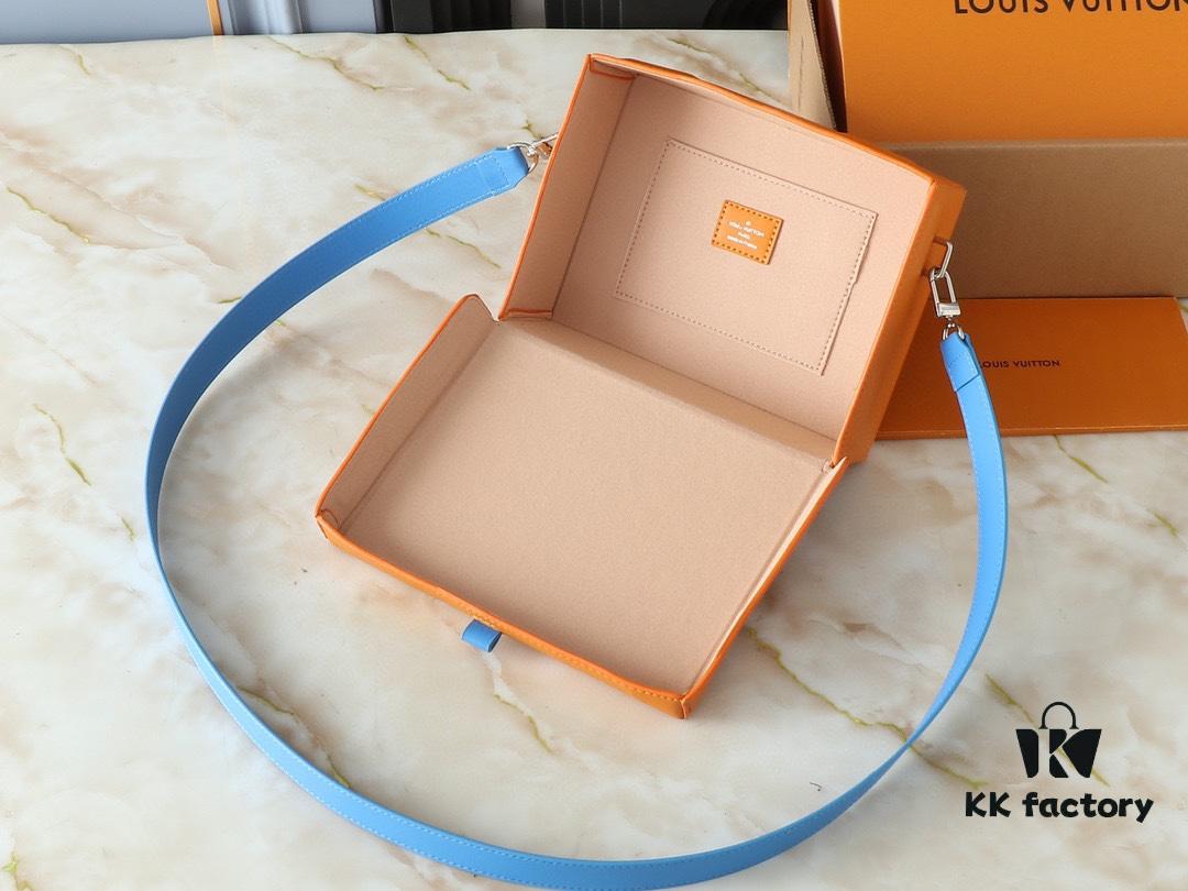 Upgraded Original M24455 Blue Green Yellow Medium-sized Shopper Handbag