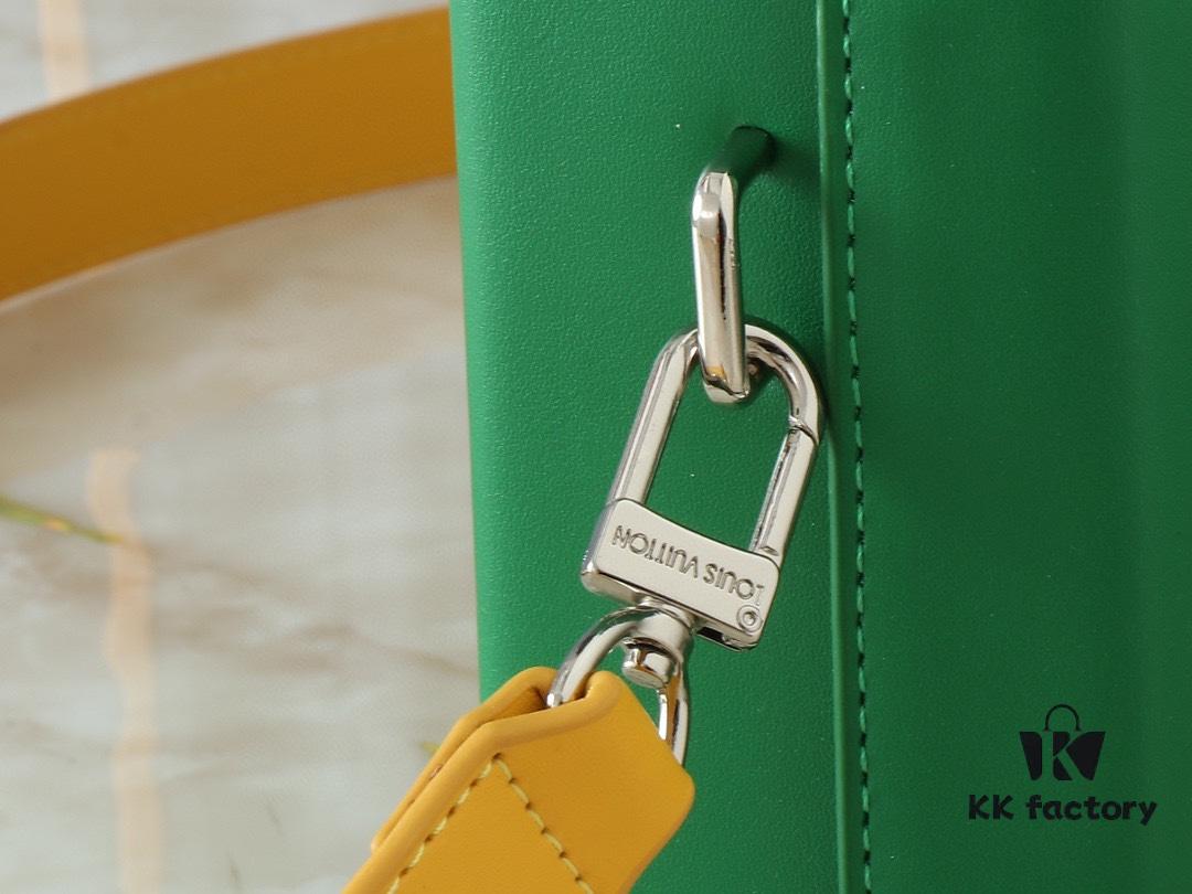 Upgraded Original M24455 Blue Green Yellow Medium Shopper Handbag