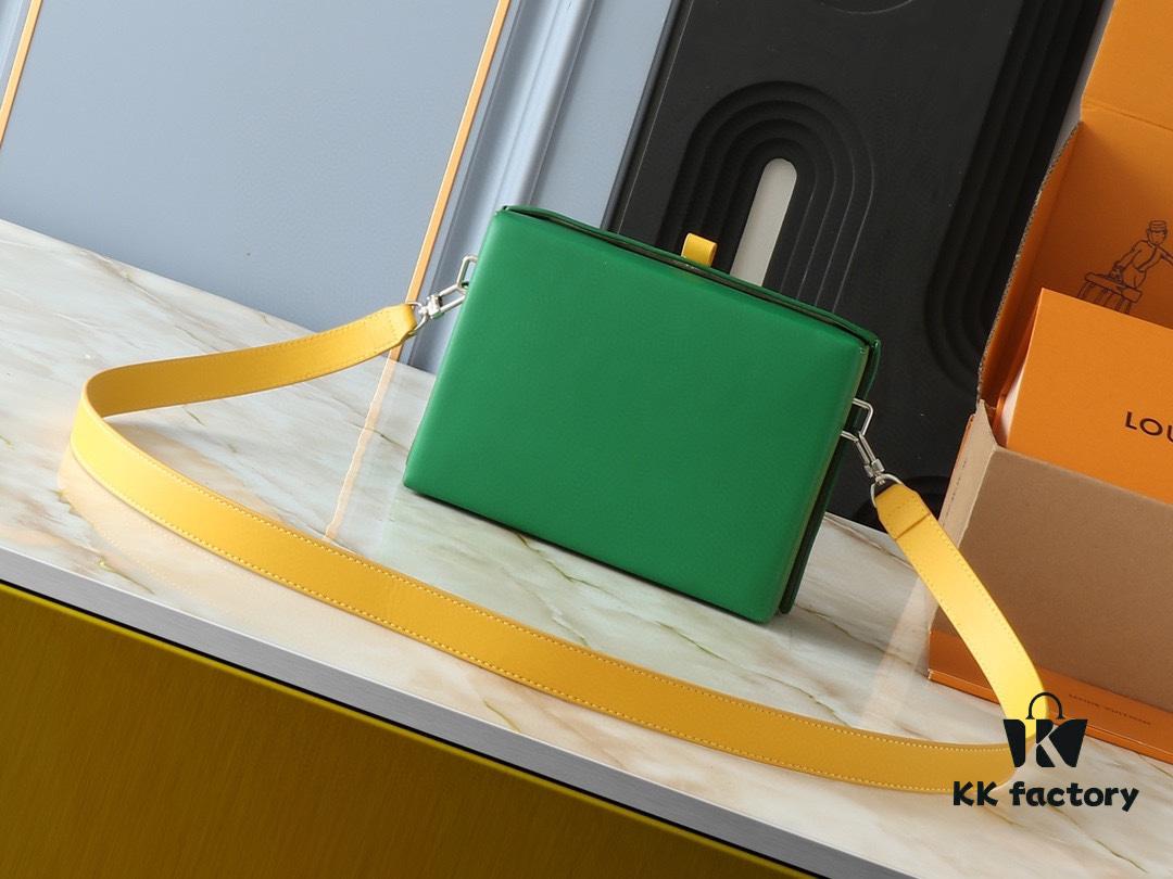 Upgraded Original M24455 Blue Green Yellow Medium Shopper Handbag